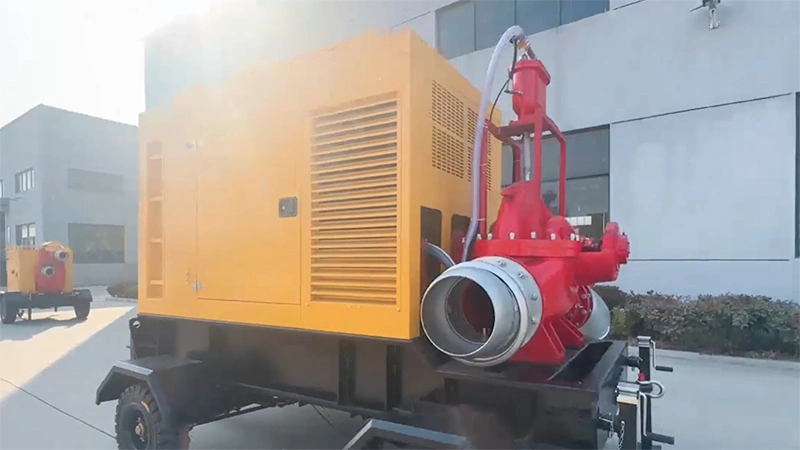 Pompa Hisap Ganda dengan Trailer