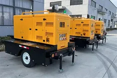 Sistem Genset dan Pompa Drainase Portabel