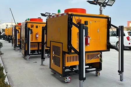 Kabin Drainase Portabel dengan Sistem Pemuatan dan Pembongkaran Otomatis