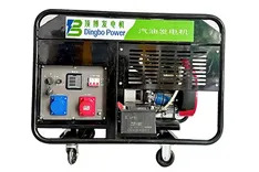 Genset Bensin Rangka Terbuka Dengan Pendingin Udara 10kW-20kW (Silinder Ganda)